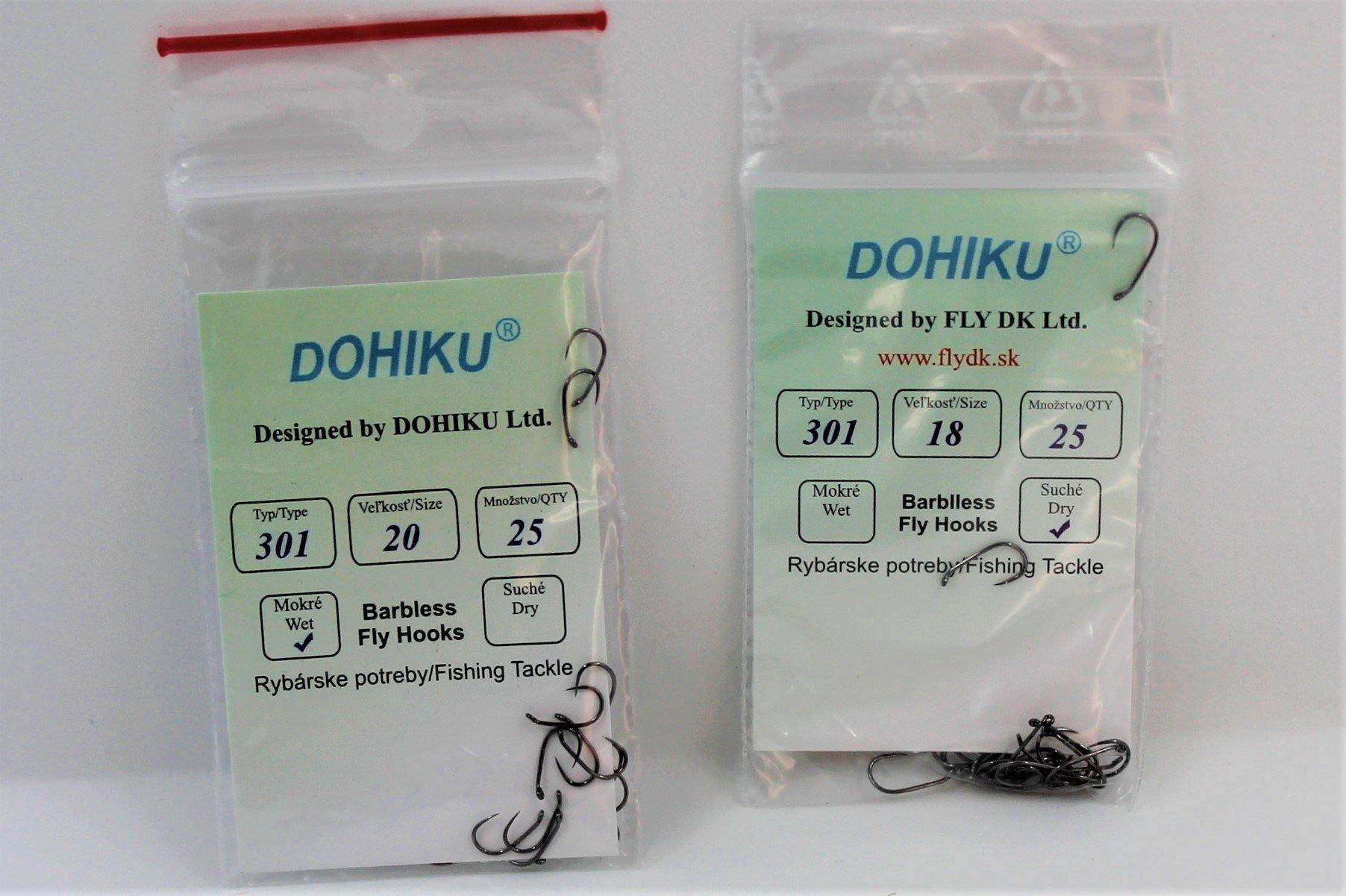 Dohiku HDD 301 Dry Fly Hook - 25pk 18