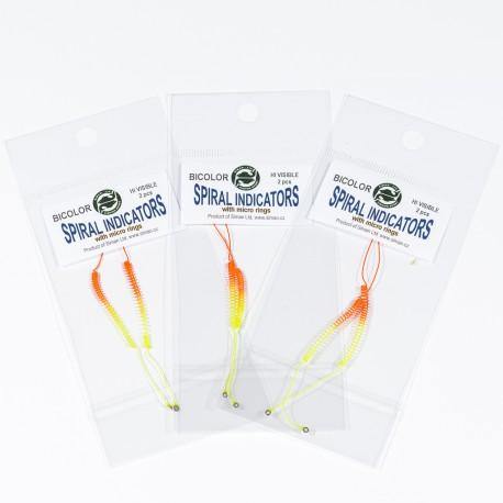 Ian Siman Bi-Color Spiral Indicators - Big T Fly Fishing