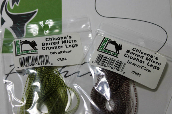 Chicone's Barred Micro Crusher Legs - Big T Fly Fishing