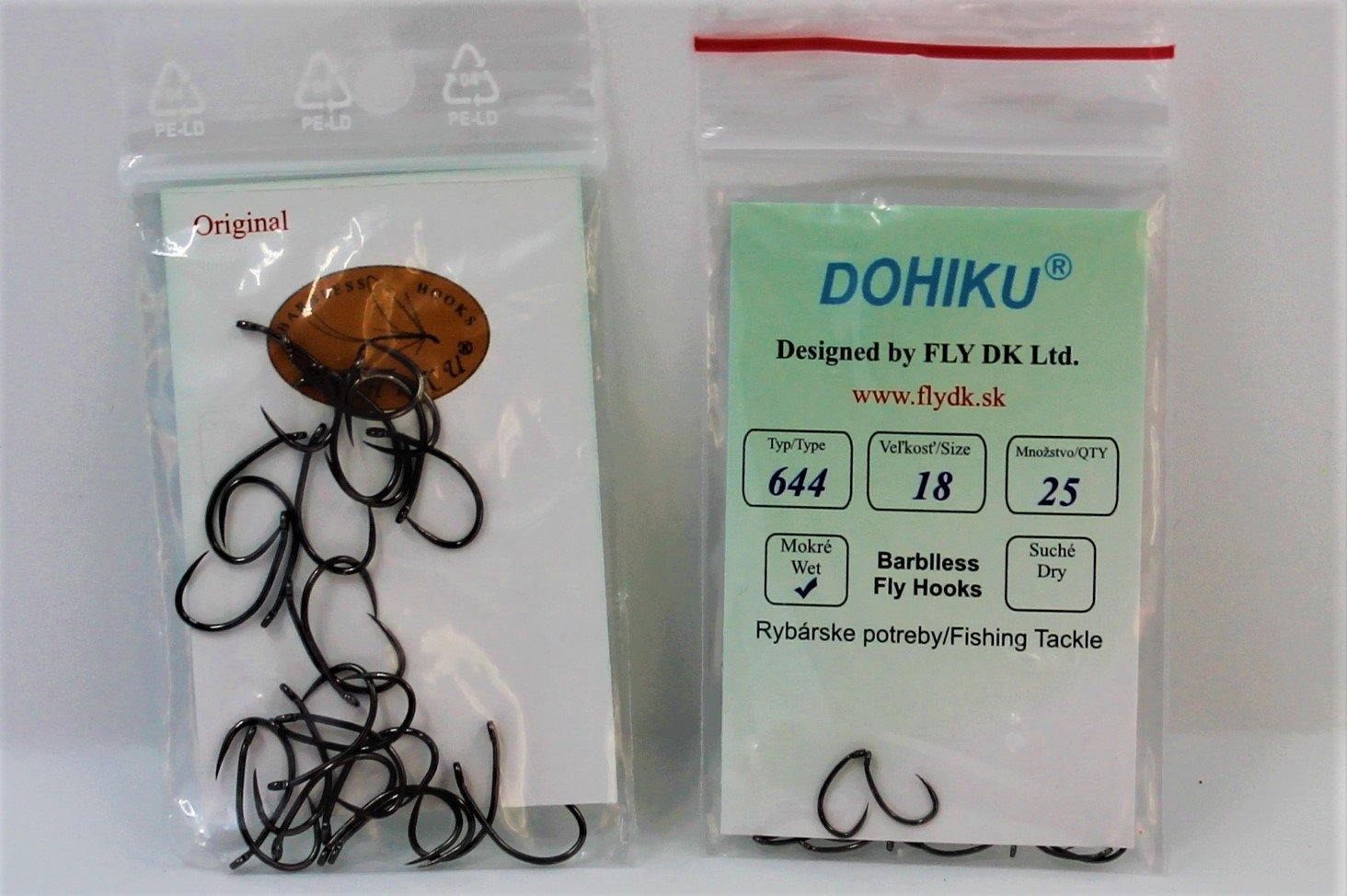 Dohiku 644 Barbless Midge/Scud/Pupa Hook - Big T Fly Fishing